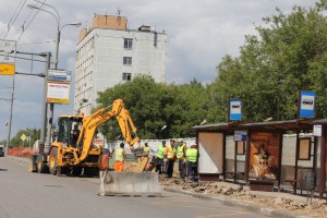 Варшавское шоссе благоустраивают по программе «Моя улица» Фото: газета "Южные горизонты"