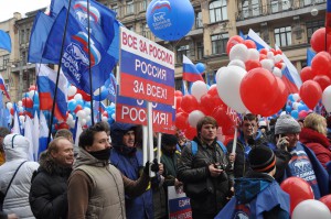 Около 8 часов люди начали собираться на Тверской улице