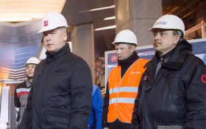 По словам градоначальника, строительство станции в Западном округе Москвы ведется с опережением срока