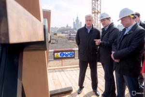 Мэр Москвы Сергей Собянин рассказал о ходе работ в парке «Зарядье»