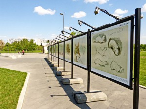 В парке «Садовники» продолжается выставка известного художника-анималиста Владимира Смирина