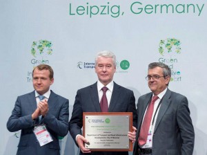Мэр Сергей Собянин принял награду за развитие транспорта в Москве