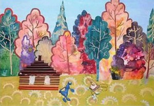 На фото одна из работ ученика етских творческих мастерских при Московском подворье Спасо-Преображенского Валаамского монастыря