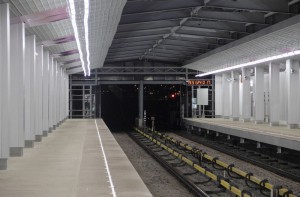 На фото платформа станции "Технопарк" в ЮАО