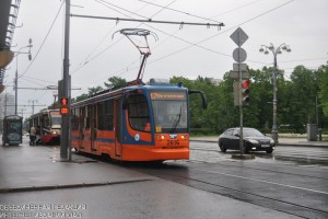 На фото новый столичный трамвай
