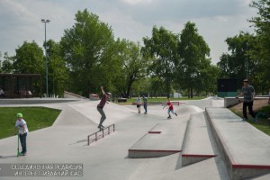 Скейт-парк в парке "Садовники"