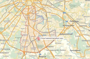 Южный округ Москвы на Яндекс.Картах