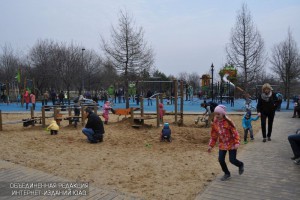 Даже в холодное время года парк на проспекте Андропова остается излюбленным местом москвичей