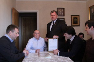 100-летие отпраздновал разведчик и житель Южного округа Алексей Ботян