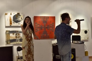Концернтная программа на открытии выставки  Павла Семёнова