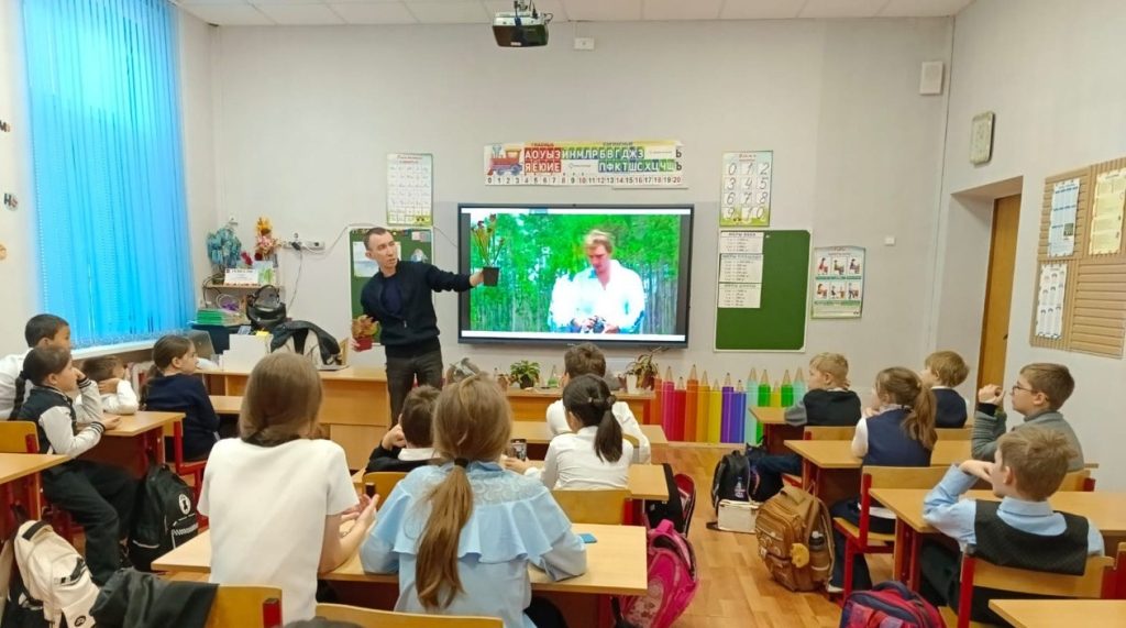 Интерактивное занятие о растениях провели в школе №504. Фото: страница школы №504 в социальных сетях 