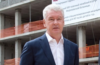Мэр Москвы Сергей Собянин осмотрел строящийся многопрофильный лечебный корпус Морозовской детской клинической больницы