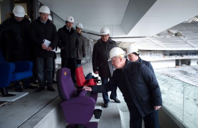 Мэр Москвы Сергей Собянин сообщил, что стадион "Лужники" будет сдан в эксплуатацию к началу следующего года