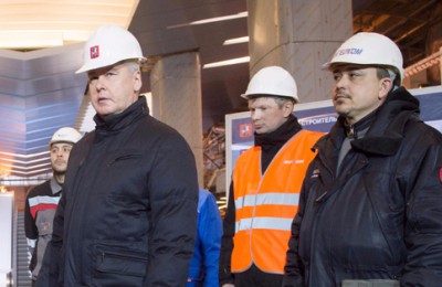 По словам градоначальника, строительство станции в Западном округе Москвы ведется с опережением срока
