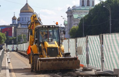 В центре Москвы продолжаются работы в рамках "Моей улицы"