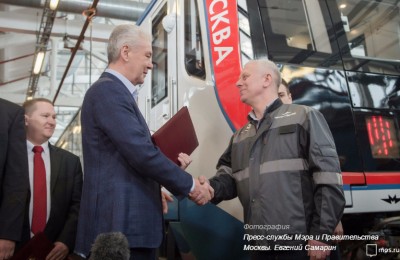 Собянин дал старт началу эксплуатации вагонов нового поколения "Москва"
