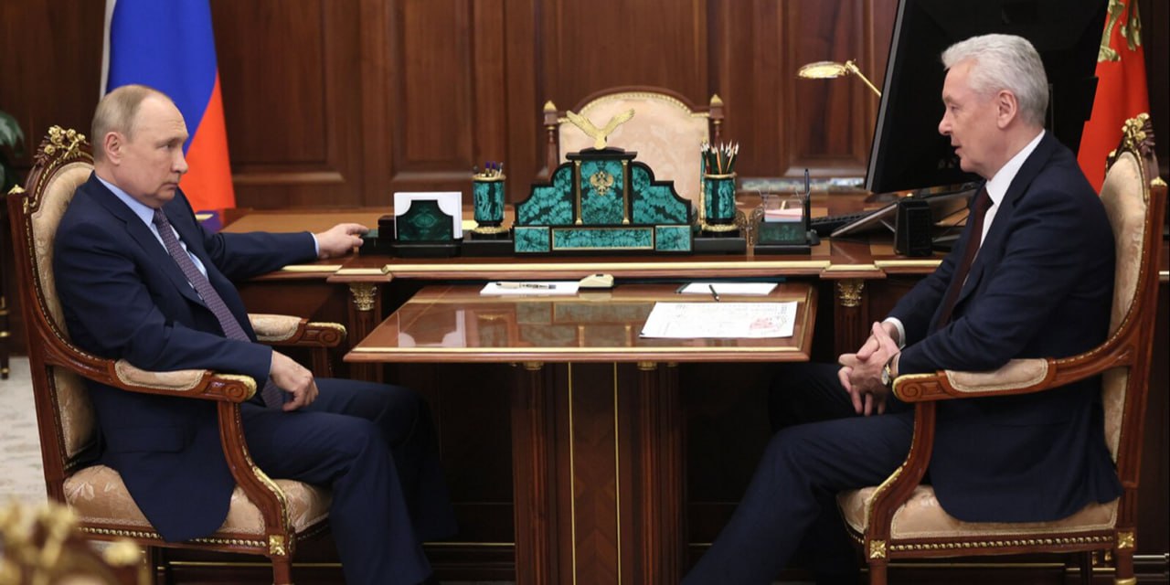На фото действующий Президент России Владимир Путин и Сергей Собянин. Фото: сайт мэра Москвы
